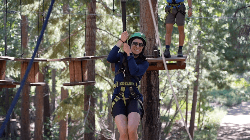 Tahoe Treetop Adventure Parks has three courses in the North Tahoe region{p}{/p}